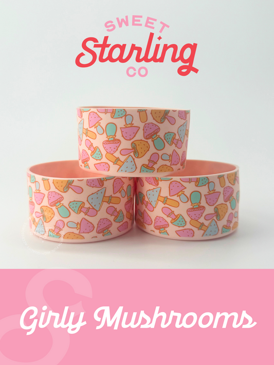 Girly Mushrooms Tumbler Boots