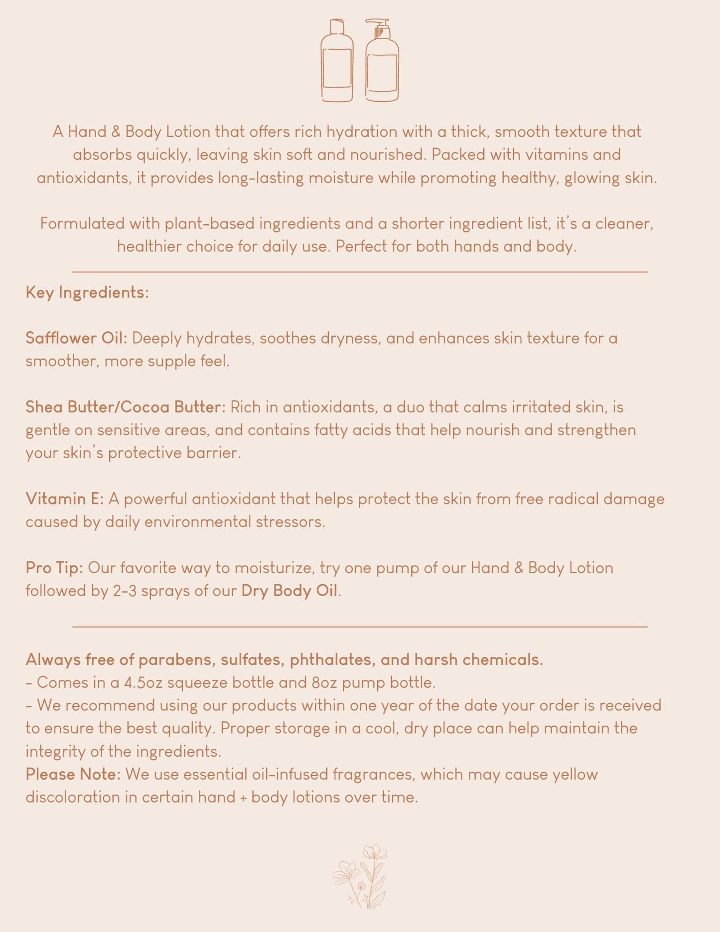 Golden Hour Hand + Body Lotion: 4oz