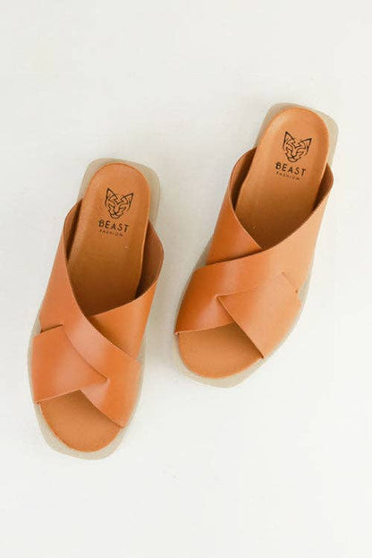Crisscross Slide Sandals