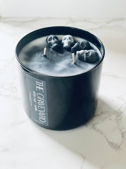 17 OZ The Graveyard Candle - Natural Soy + Fall Candles: Salted Caramel