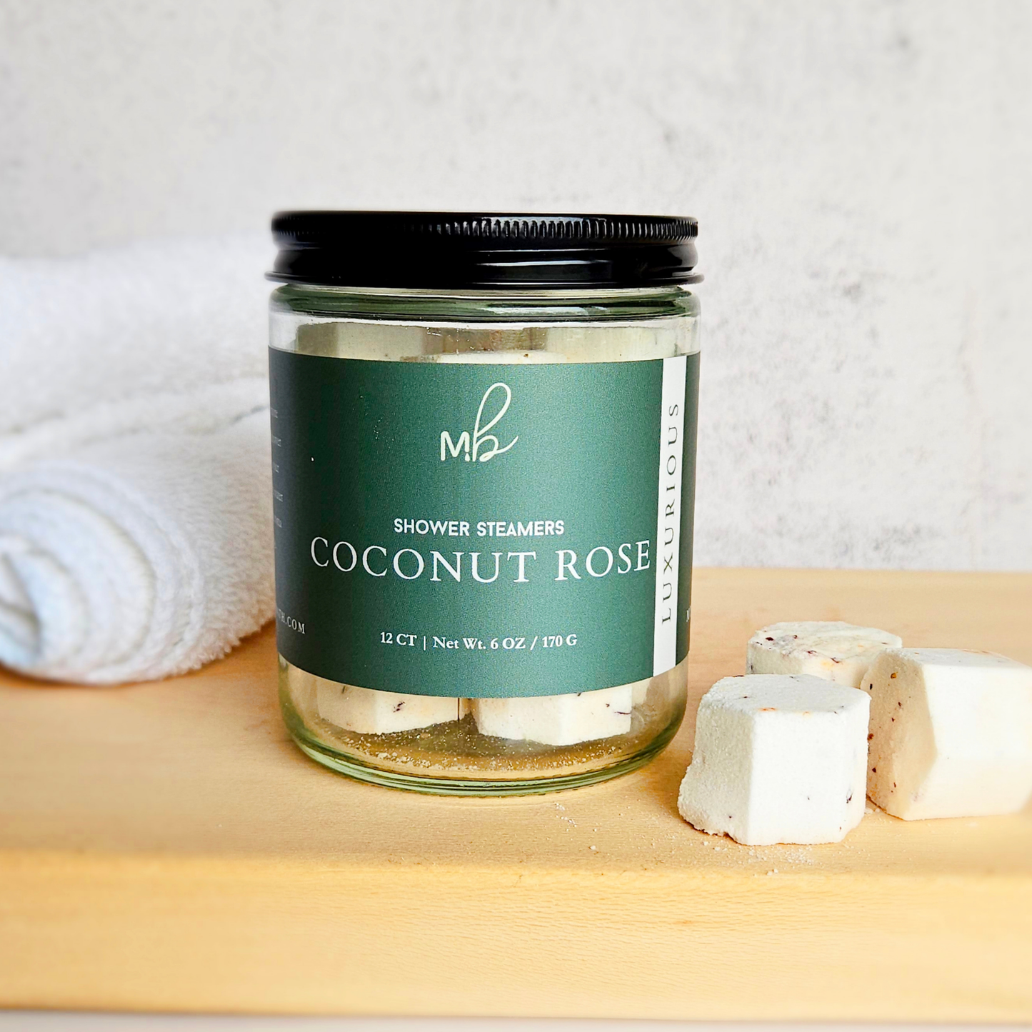 12ct Mini Shower Steamer Jars | Aromatherapy: Rosemary Mint