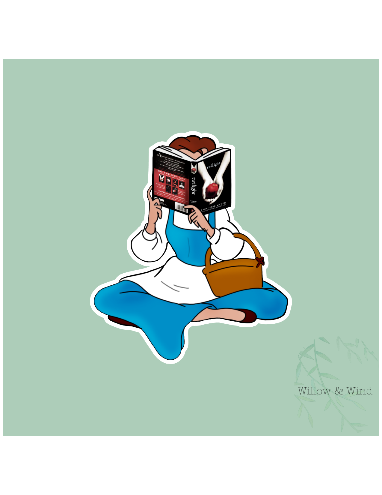 Princess Reading - Twilight Sticker