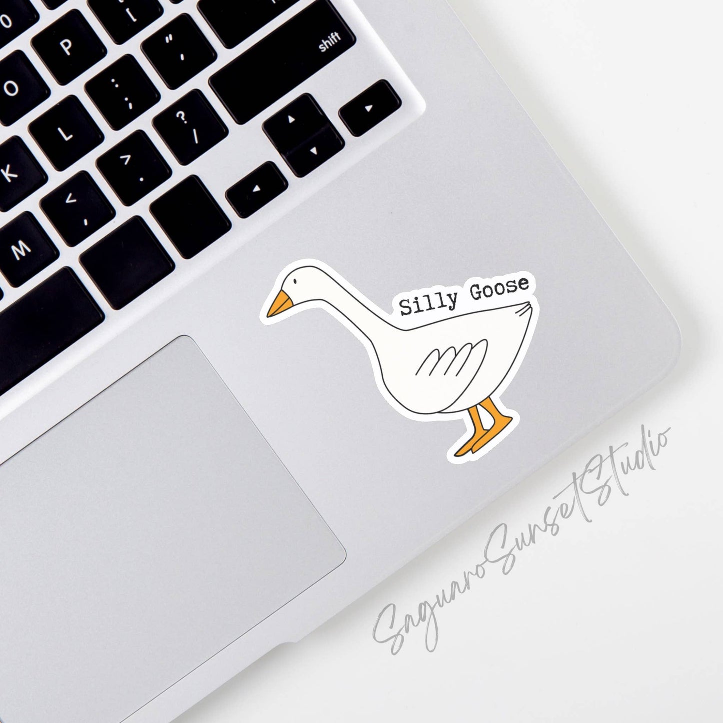 Silly Goose Sticker, Bird Sticker, Nature Sticker, Animal: Unpackaged