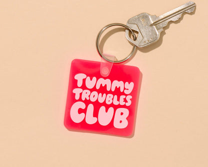 Tummy Troubles Club PVC Keychain