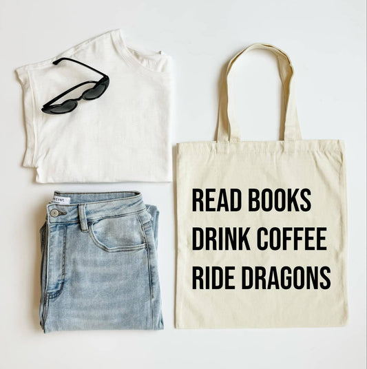 Read Books Ride Dragons Book Lover Tote