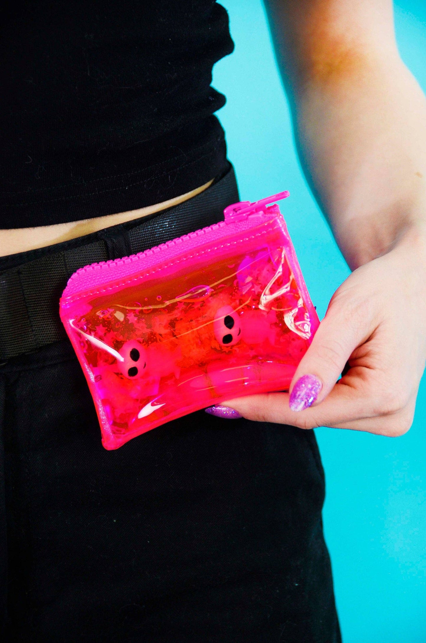 Glitter Goo Coin Purse - Attack on Mars - Pink