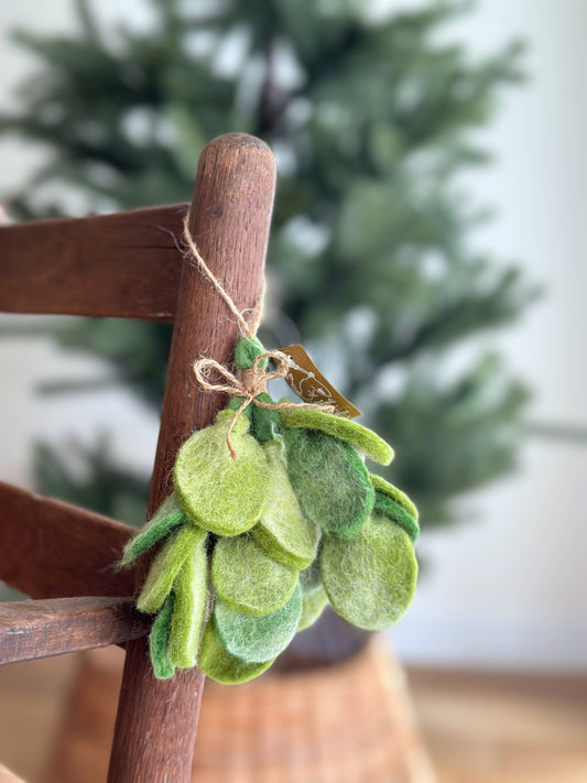 Felt Ornament - Mistletoe Sprig