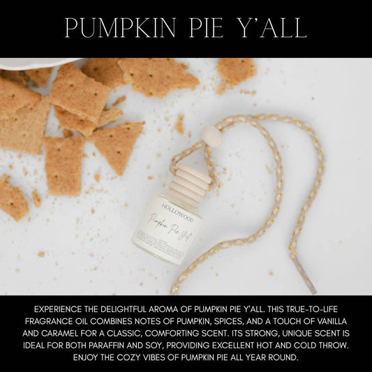 FALL CAR DIFFUSERS: Pumpkin Pie Y'all