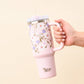 40 oz Take Me Everywhere Tumbler-Floral Haven Lilac