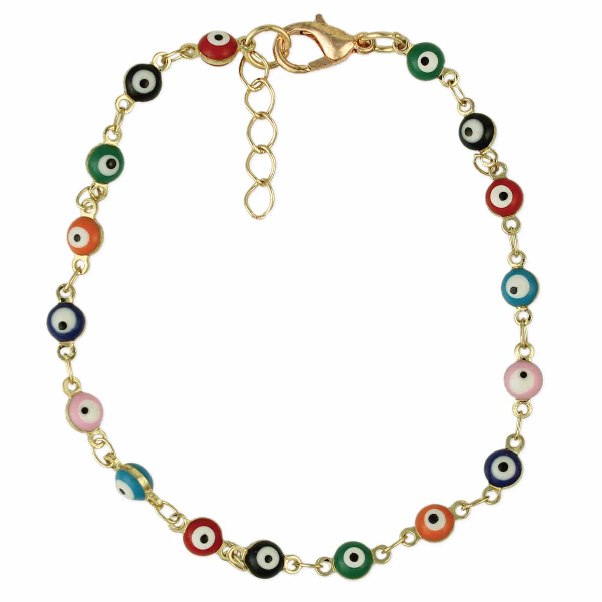 Eyes of Every Color Mini Eye Bead Bracelet