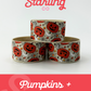 Pumpkins + Spiderwebs Tumbler Boots
