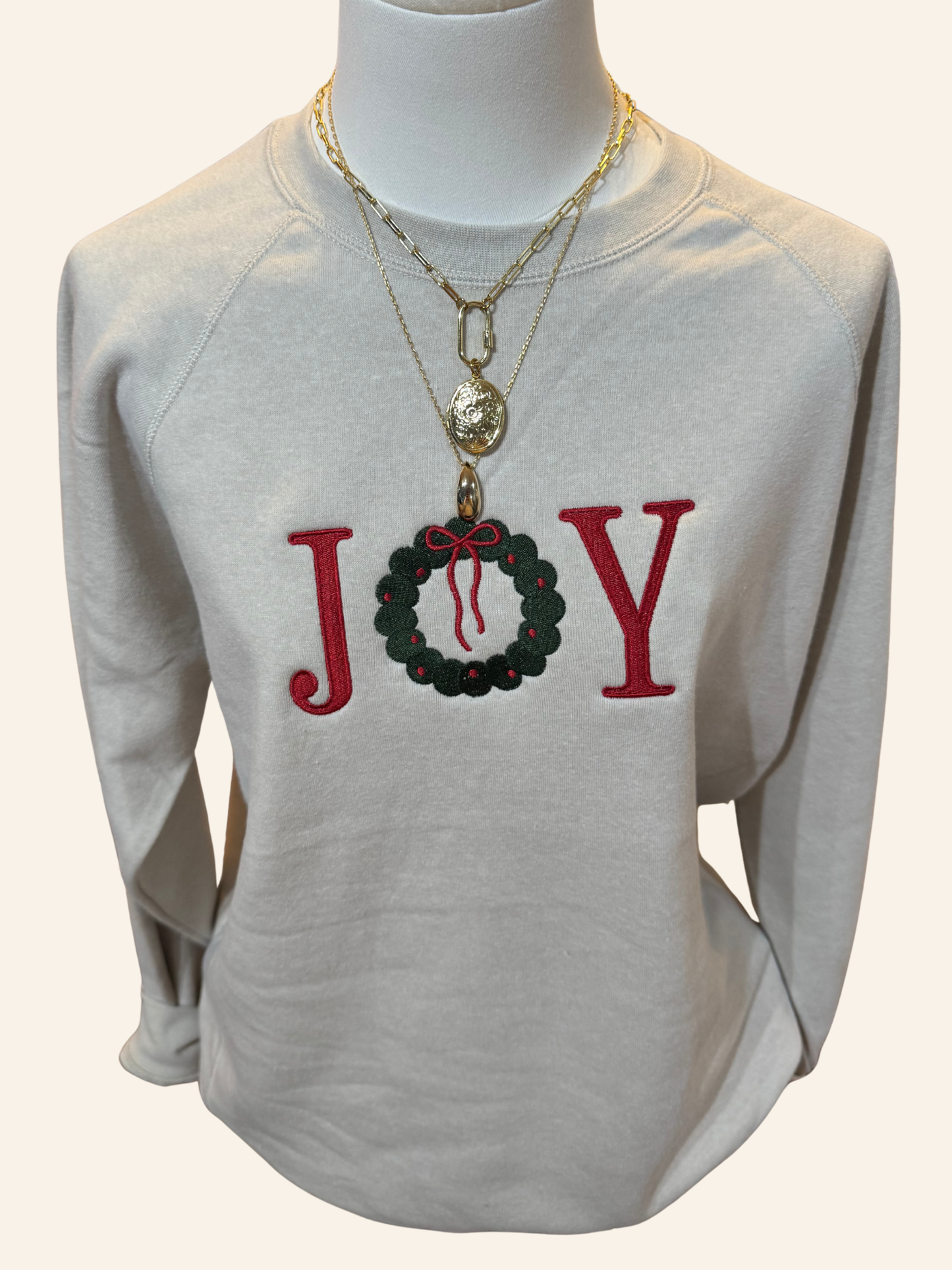 Joy Embroidered Crew