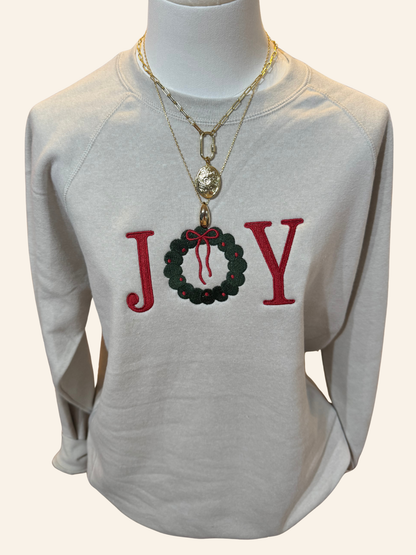 Joy Embroidered Crew