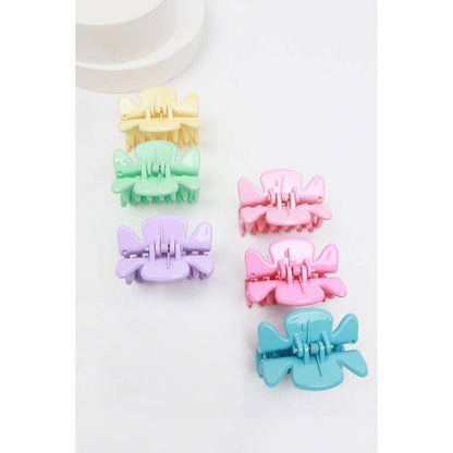 3-Pcs Mini Hair Claw Set: MIX COLOR / ONE