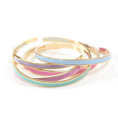 Boy Bye Blue Enamel Bangle Bracelet