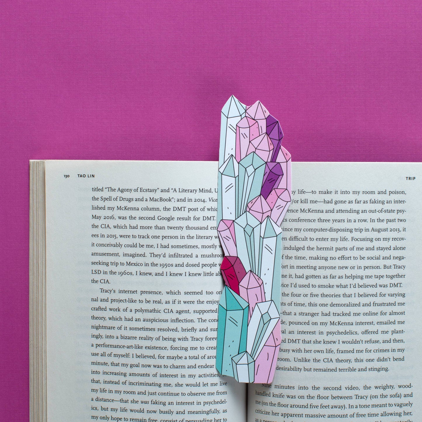 Crystal Bookmark (it's die cut!)