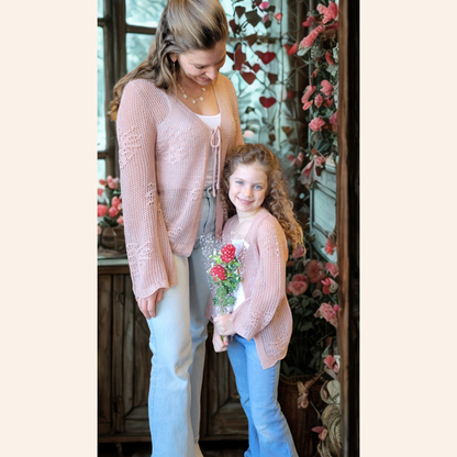 Crochet Bell Sleeve Cardigan- Child