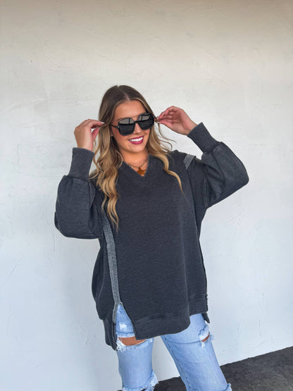 THE COMFY CUT SWEATSHIRT: WINE