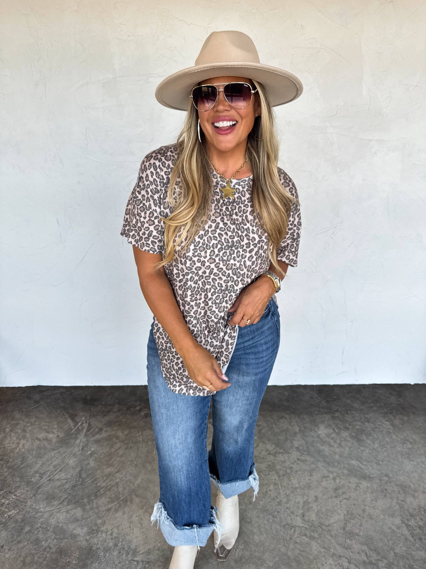 JOEY WASHED COTTON BOYFRIEND TEE RUST