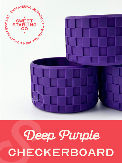 Checkerboard Tumbler Boots- Deep Purple