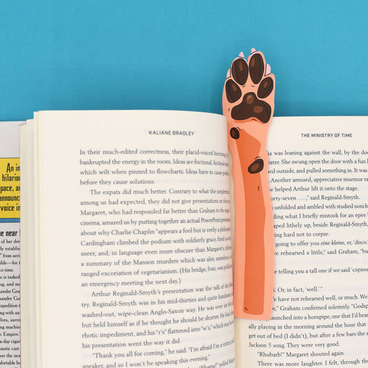 Dog Paw Bookmark (it's die cut!)