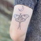 Luna Moth Temporary Tattoo: 1-Pack