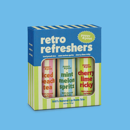 Gift Set, Retro Refreshers, Lip Balm Trio