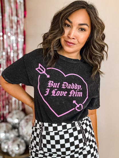But Daddy I Love Him Valentine's Shirt, Valentine Tee: Large
