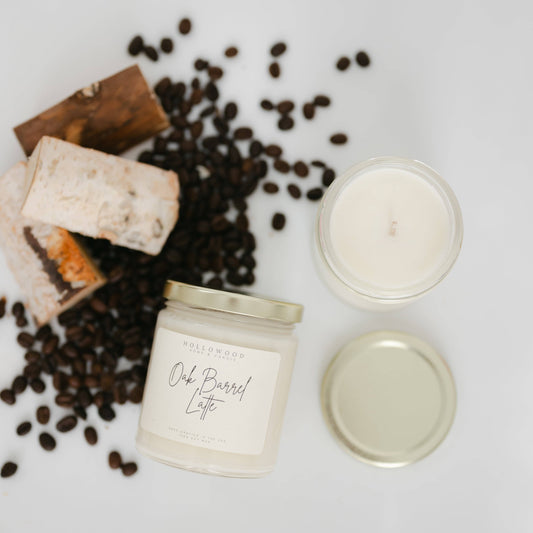 OAK BARREL LATTE | FALL| 8 OZ CANDLES: 8 OUNCE