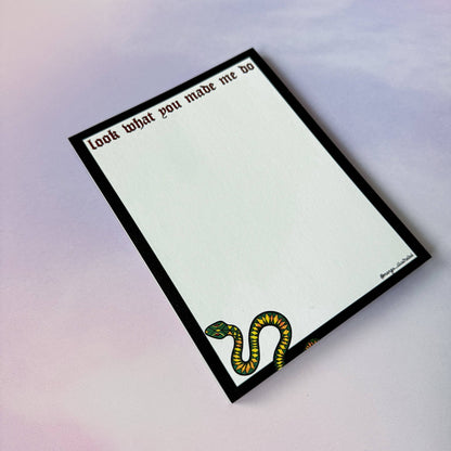 Look What You Made Me Do notepad