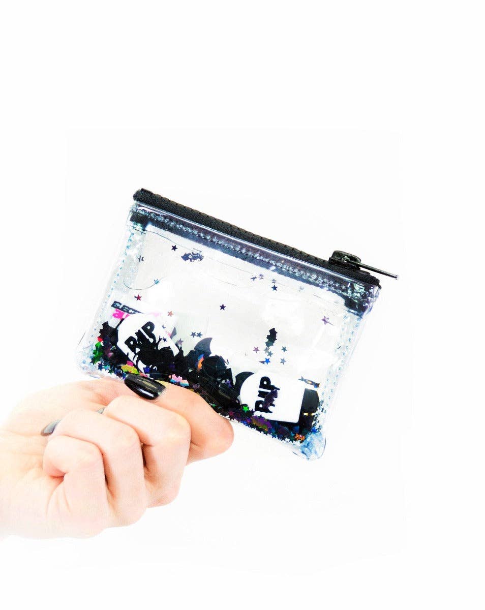 Liquid Glitter Coin Purse - Too Cute to Spook