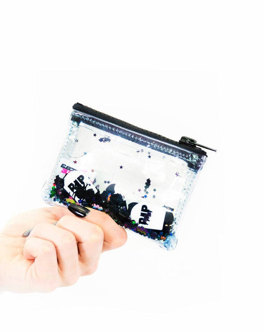 Liquid Glitter Coin Purse - Too Cute to Spook