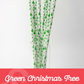 Green Christmas Trees 40 oz Reusable Straws- Wide Fit