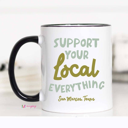 Support Your Local Everything Mug, Green