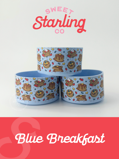 Blue Breakfast Friends Tumbler Boots