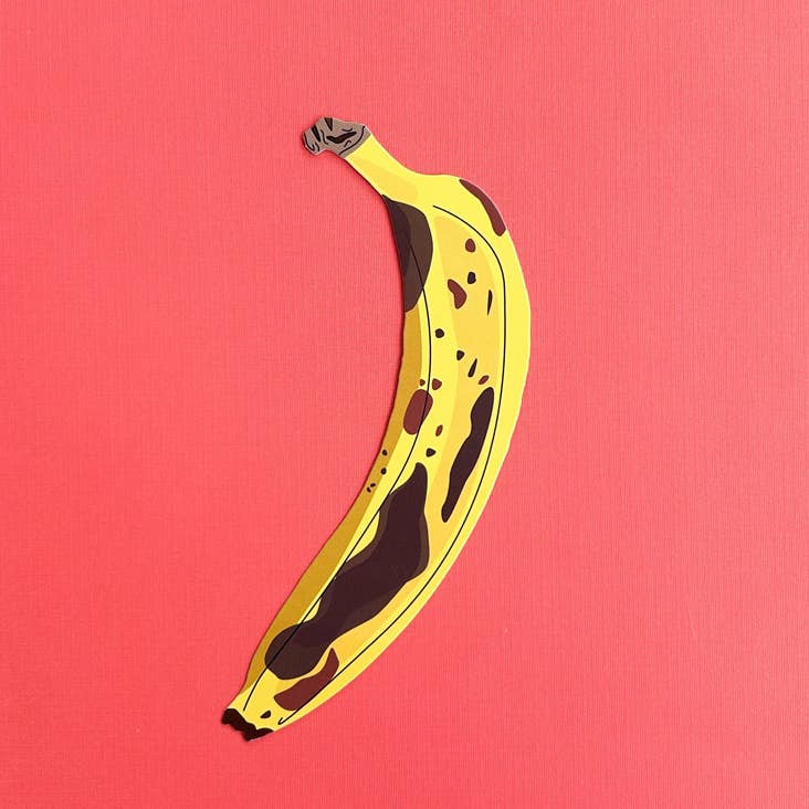 Banana Bookmark (it's die cut!): Banana