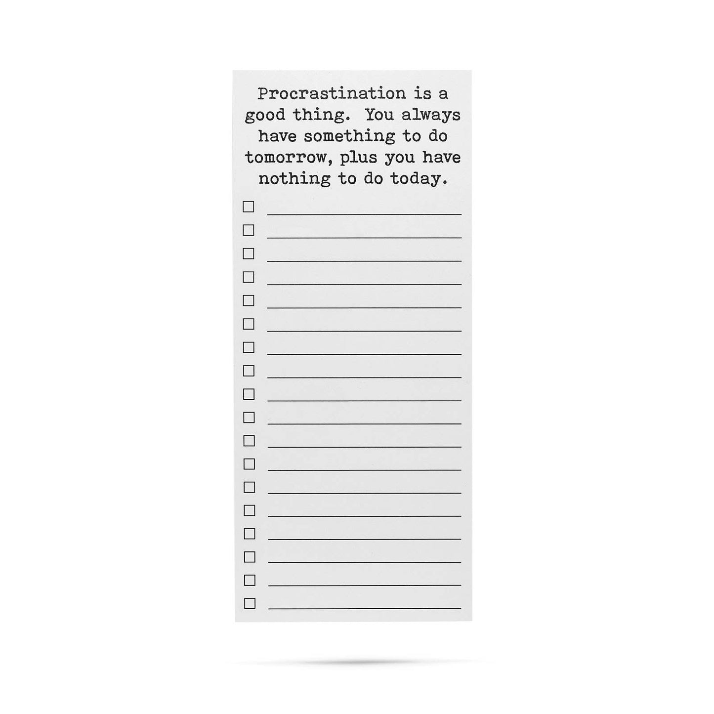 Procrastination is a good thing funny and clever list pad