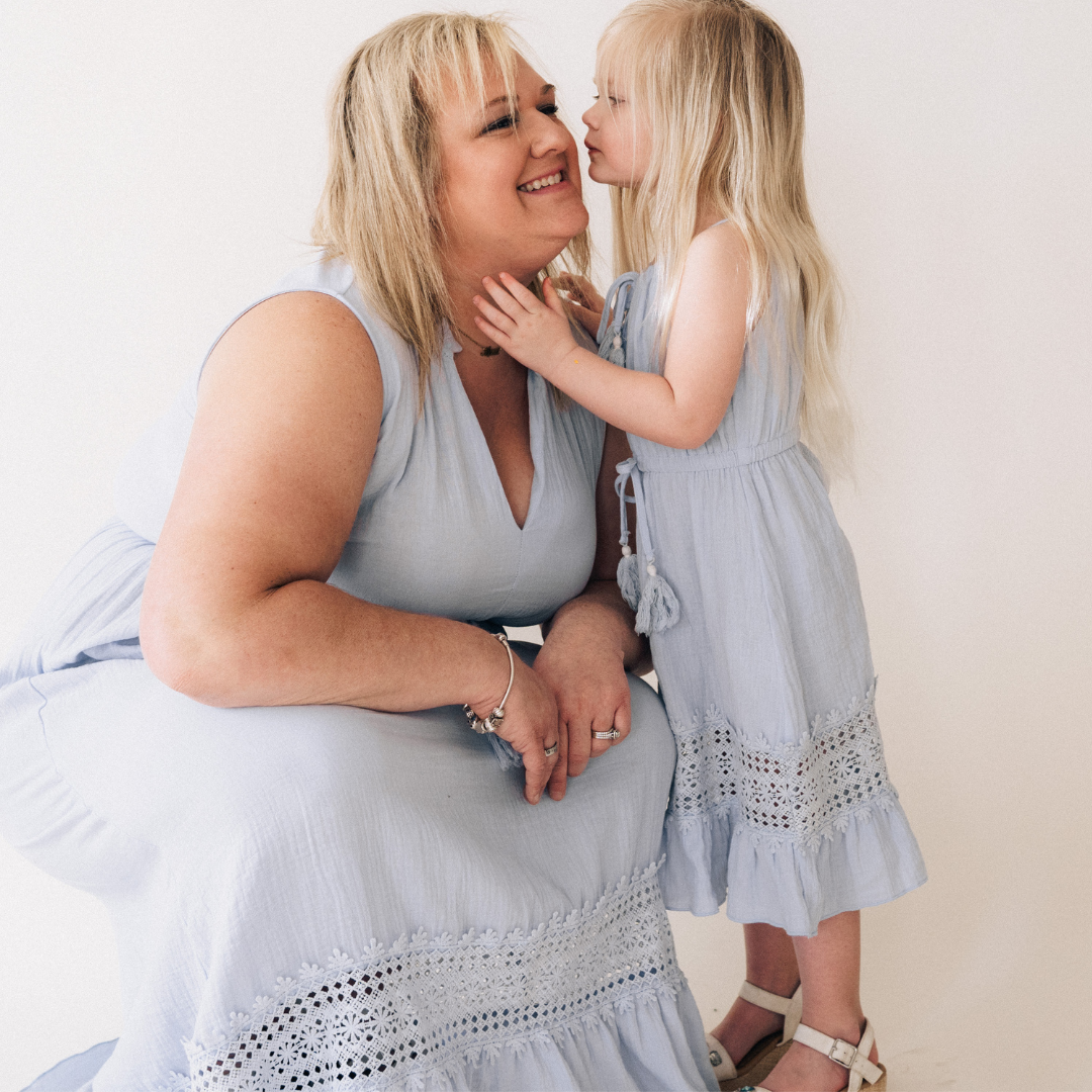 Lace Cutout Mommy & Me Dress - Child