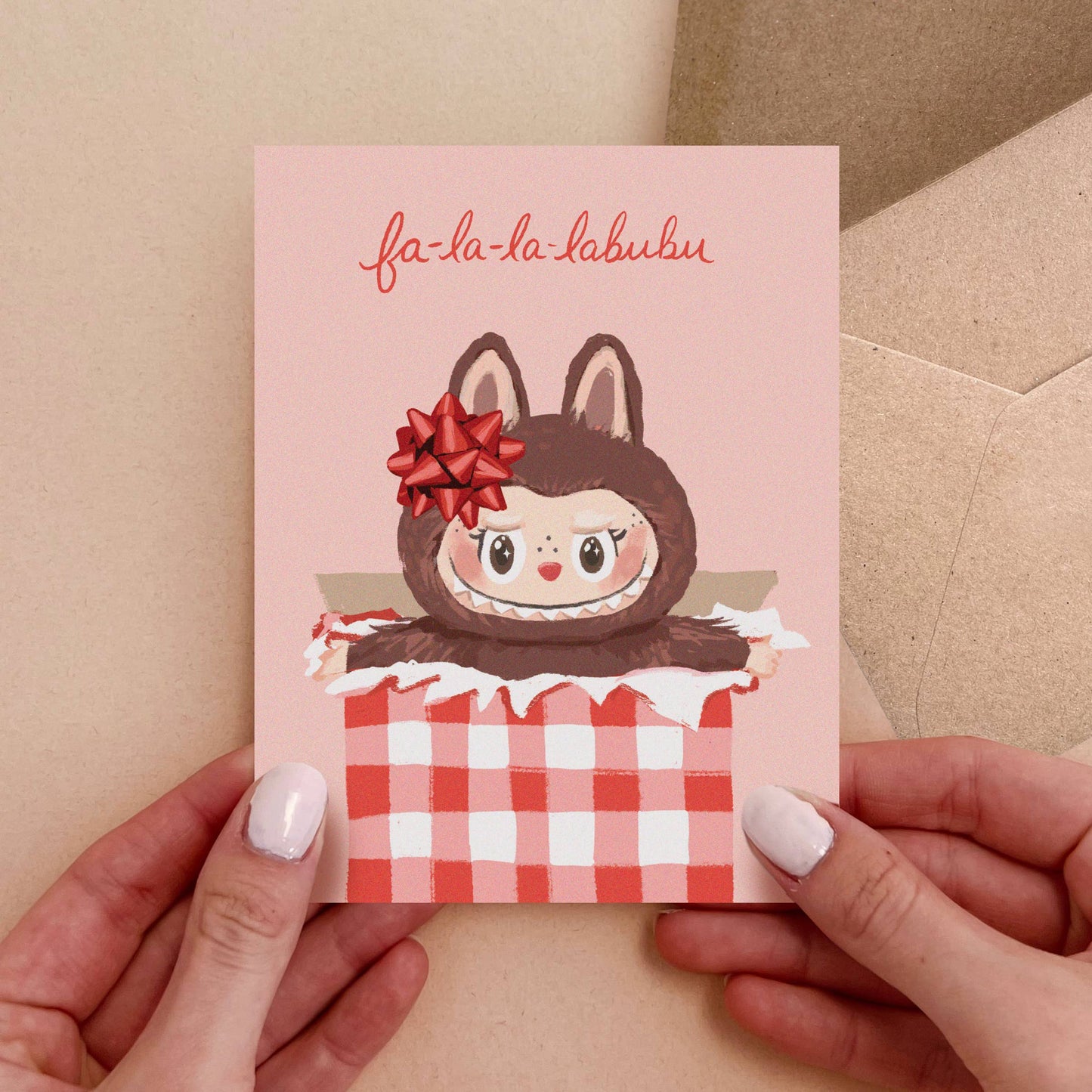 Greeting Card - Fa-la-la-labubu Holiday Card