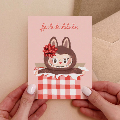 Greeting Card - Fa-la-la-labubu Holiday Card