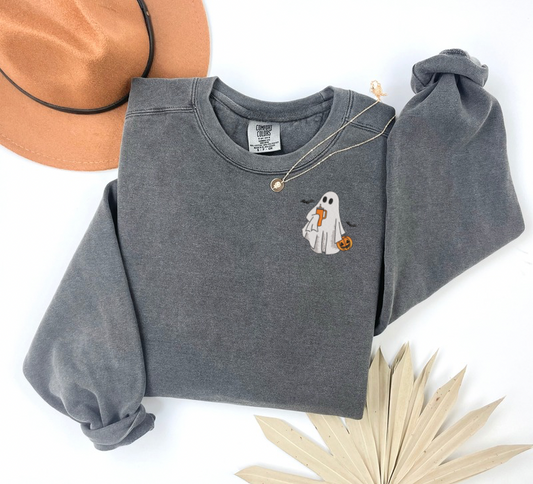 Ghostie Embroidered Sweater