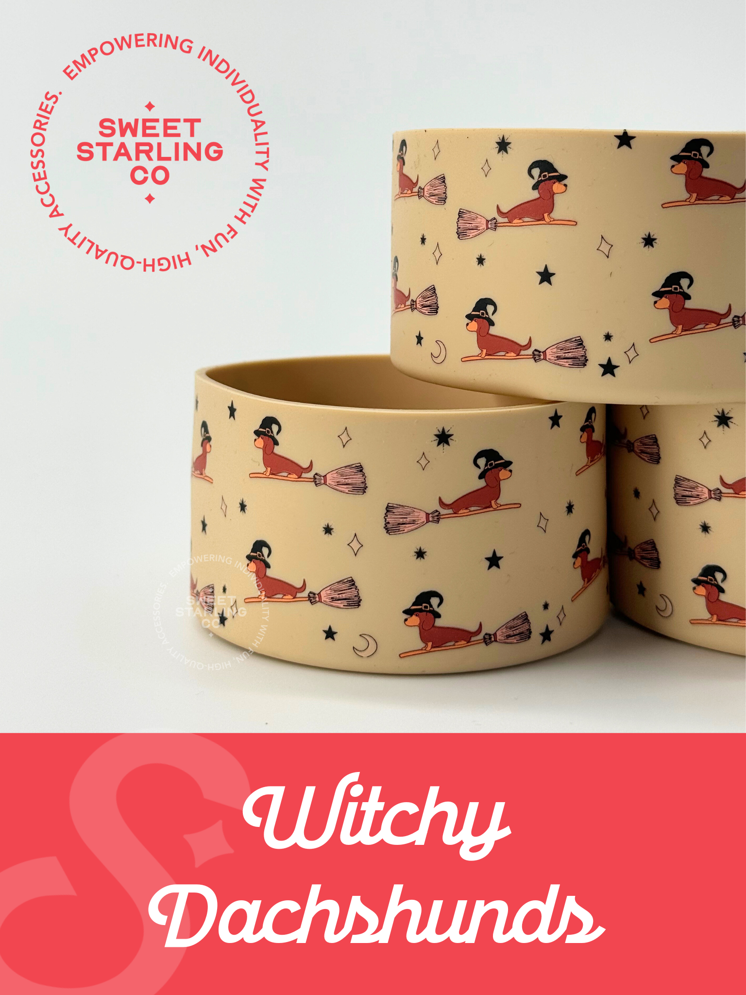 Witchy Dachshunds Tumbler Boots