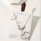14Kt Sterling Silver Eclipse Necklace - Moonstone: 14k Gold plated Silver