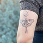 Luna Moth Temporary Tattoo: 1-Pack