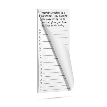 Procrastination is a good thing funny and clever list pad