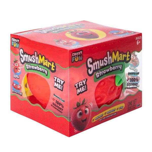RMS SmushMart Giant Scented Squishy Strawberry Fidget Toy