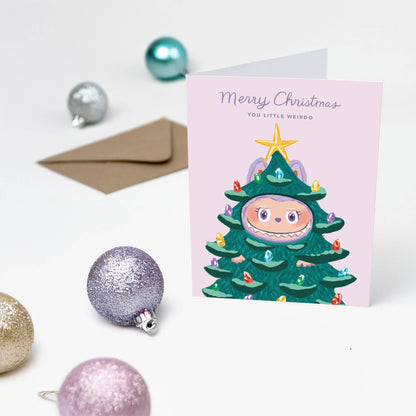 Greeting Card - Labubu Weirdo Christmas Card