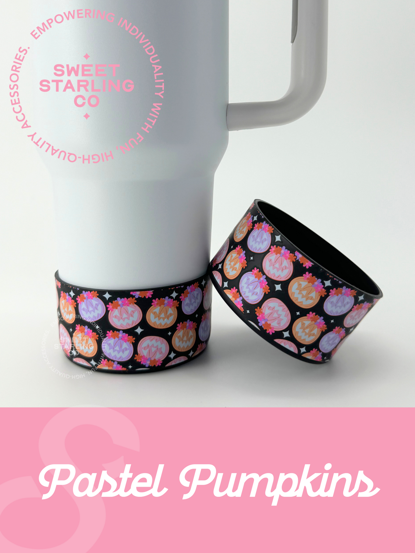 Pastel Pumpkins Tumbler Boots