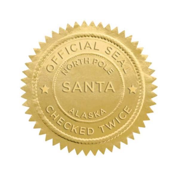 Santa Seals - Holiday Stickers