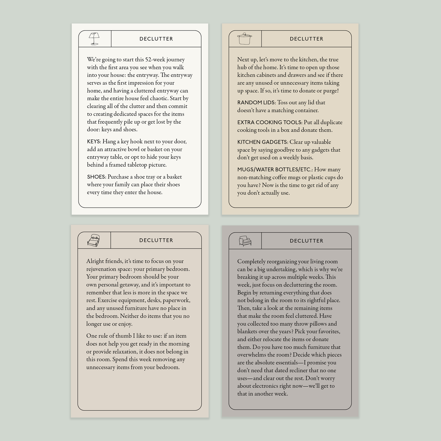 Beautifully Organized In 52 Weeks Cards